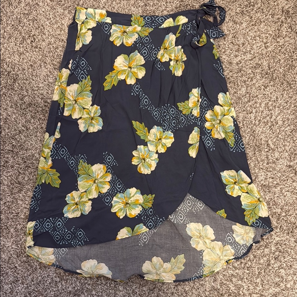 Floral Wrap Skirt